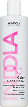 Indola Color Conditioner, biała butelka z różowym logo, 300ml, widok z przodu, wegańska formuła.