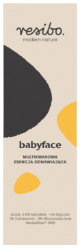 RESIBO Babyface ,esencja do twarzy, multikwasowa, odnawiająca,przód