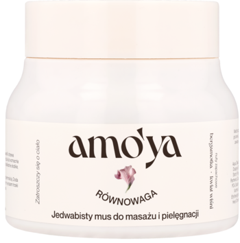 AMO'YA Równowaga ,jedwabisty mus do masażu i pielęgnacji,przód