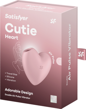 SATISFYER ,stymulator łechtaczki w kształcie serca, Różowy,przód