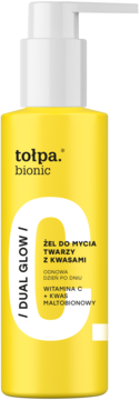 TOŁPA Bionic Dual Glow,żel do mycia twarzy z kwasami,przód