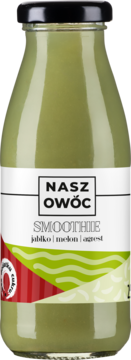 NASZ OWOC ,smoothie, Jabłko, Melon, Agrest,przód