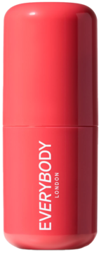 Róż w sztyfcie Everybody London Pink, koralowo-różowy. Kremowy do twarzy i ust, widok z przodu.