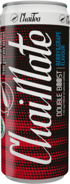 CHAIMATE Double Boost ,napój gazowany z ekstraktem guarany i yerba mate, Berry & Grape,przód