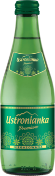 USTRONIANKA Premium ,woda źródlana, niegazowana,przód