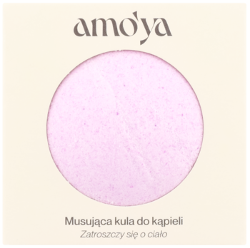 AMO'YA Równowaga ,musująca kula do kąpieli, Bergamotka, Kwiat Wiśni,przód