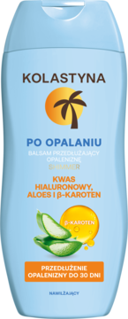 KOLASTYNA ,balsam po opalaniu, przedłużający opaleniznę, nawilżający,przód