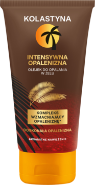 KOLASTYNA ,olejek do opalania, w żelu,przód