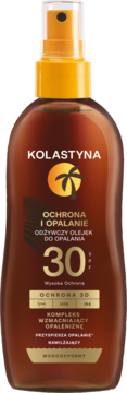 KOLASTYNA ,olejek do opalania w sprayu, odżywczy, SPF 30,przód