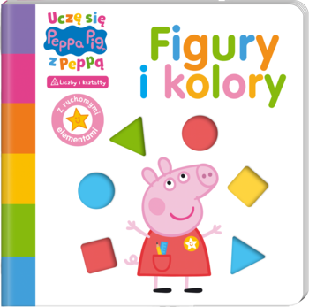 MEDIA SERVICE ZAWADA Peppa Pig ,Uczę się z Peppą, Figury i kolory,przód
