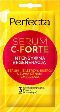 PERFECTA Serum C-Forte ,maska-serum do twarzy, intensywnie regenerująca,przód