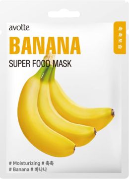 AVOTTE ,maska w płachcie, nawilżająca, Banana,,przód