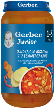GERBER Junior ,zupka gulaszowa z ziemniaczkami, 1-3 lata,przód