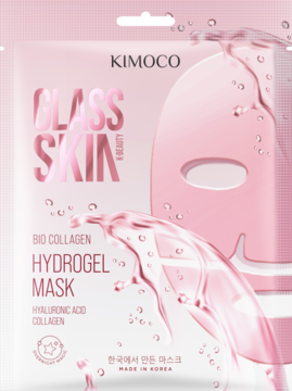 KIMOCO Glass Skin ,maska w płachcie, rozświetlająco-nawilżająca, na noc,przód