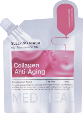 MEDIHEAL Collagen Anti-Aging ,maseczka do twarzy, na noc,przód