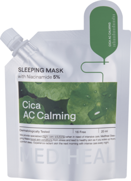 MEDIHEAL Cica AC Calming ,maseczka do twarzy, łagodząca, na noc,przód