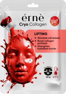 ERNE Cryo Collagen ,maska w płachcie, żelowa, liftingująca,przód