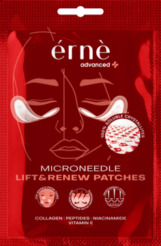ERNE Advanced Microneedle Lift&Renew,płatki do twarzy z technologią mikroigłową, regenerujące,przód