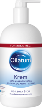 OILATUM ,krem do ciała, formuła Med, skóra bardzo sucha skłonna do atopii i egzemy, od 1. dnia życia,przód