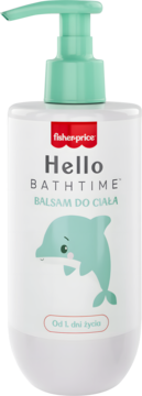 FISHER-PRICE HELLO Bath Time ,balsam do ciała, od 1. dnia życia,przód