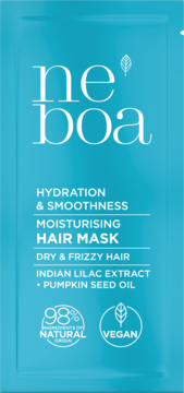 NEBOA Hydration & Smoothness ,maska do włosów, nawilżająco-wygładzająca,przód