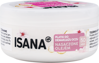 ISANA ,płatki do demakijażu oczu,przód