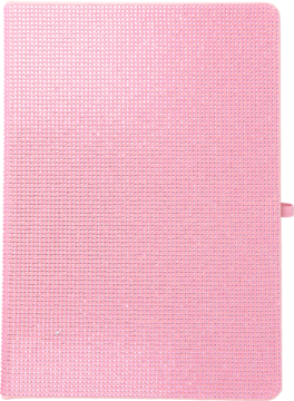 ELOY ,notes diamentowy, Różowy, 80 stron,przód
