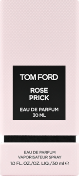 Tom Ford Rose Prick woda perfumowana 30ml, jasnoróżowe opakowanie z czarną etykietą, widok z przodu.