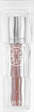 TIRTIR Waterism Glow Tint Salmon Syrup, nawilżający tint do ust z olśniewającym połyskiem, przezroczysta butelka.