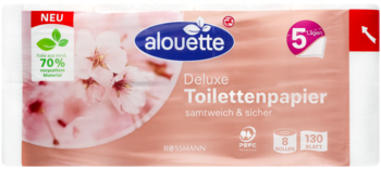 ALOUETTE Deluxe ,papier toaletowy, 5-warstwowy,przód