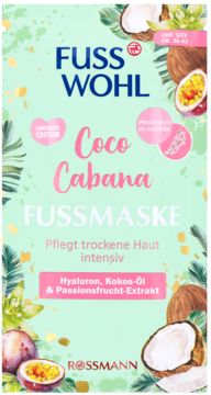FUSSWOHL ,maska do stóp w formie skarpetek, one size, sezonowa,przód