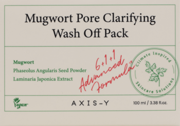 AXIS-Y Mugwort Pore Clarifying Wash Off ,maska do twarzy z ekstraktem z bylicy, oczyszczająca,przód