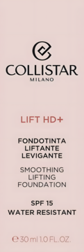 Collistar Lift HD+ wygładzający podkład liftingujący SPF 15, wodoodporny, jasnoróżowe pudełko, widok z przodu.