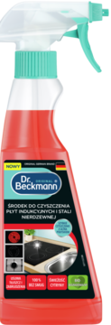 DR. BECKMANN Original ,środek do czyszczenia płyt indukcyjnych i stali nierdzewnej, w sprayu,przód