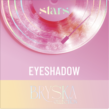 STARS Bryska Collection ,cień do powiek, błyszczący, nr 04 Niezapominajka,przód