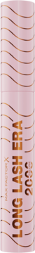 Max Factor 2000 Calorie Long Lash Era, wydłużający tusz, różowa tuba ze złotymi falami, widok z przodu.