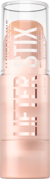 Maybelline Lifter Stix, brzoskwiniowy, wielofunkcyjny sztyft do twarzy w przezroczystej tubce, widok z przodu.