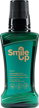 SMILE UP ,płyn do płukania jamy ustnej, Mango - miętą,przód