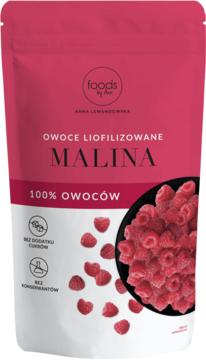 FOODS BY ANN ,owoce liofilizowane, Malina 100%,przód