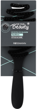 FOR YOUR BEAUTY Style & Care FlexWave,szczotka do włosów z igiełkami z włosia dzika,przód