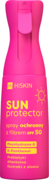 HISKIN Sun Protector ,spray ochronny z filtrem SPF 50,przód