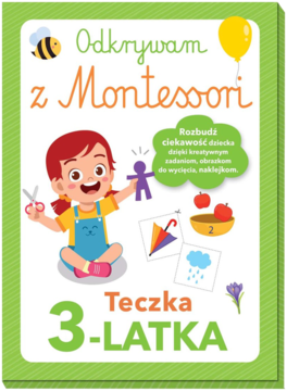 OLESIEJUK ,Odkrywam z Montessori teczka 3 latka,przód