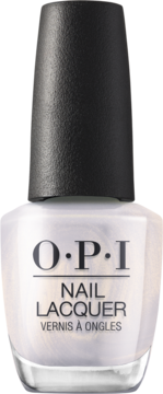 OPI lakier Welcome to Your Whirl, półprzezroczysty, lawendowy, w szklanej butelce z czarną nakrętką, widok z przodu.