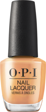 OPI Nail Lacquer Beauty School Popout, butelka z brzoskwiniowym, błyszczącym lakierem, widok z przodu.