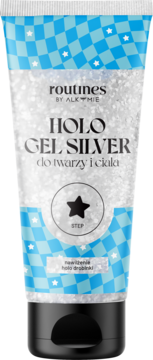ROUTINES BY ALKMIE ,żel do twarzy i ciała, holograficzny, Silver,przód