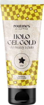 ROUTINES BY ALKMIE ,żel do twarzy i ciała, holograficzny, Gold,przód