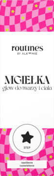 ROUTINES BY ALKMIE ,mgiełka do twarzy i ciała, rozświetlająca,przód