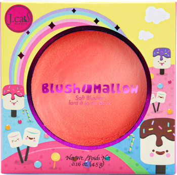 J.CAT BEAUTY Blush Mallow ,róż do policzków, kremowo-pudrowy, nr 103 Cherry Limeade,przód
