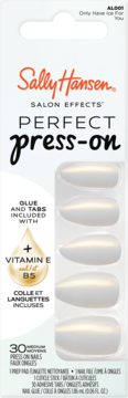 Zestaw Sally Hansen Perfect Press-On Nails 'Only Have Ice For You', perłowe, wit. E+B5, 30 sztuk.