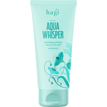 HAGI Aqua Whisper ,peeling do ciała, cukrowy, nawilżający, Woda,przód